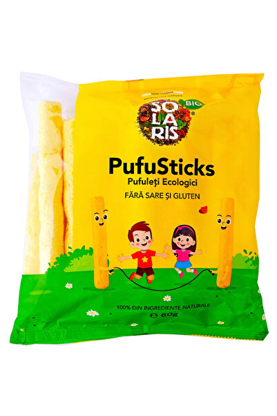 Solaris Plant Organic puffs made from non-genetically modified corn PufuStick...