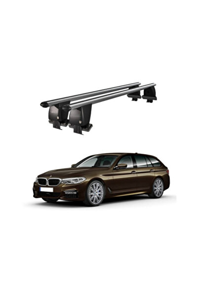 OEM Aluminum car trunk crossbars compatible with smooth roof BMW 5 Series G31...