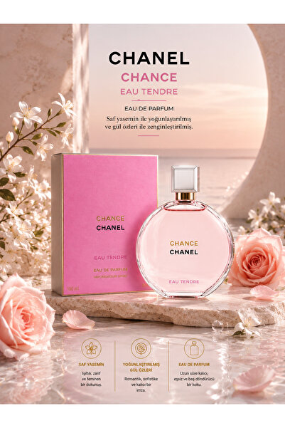 Chanel CHANCE EAU TENDRE Kadınlara Özel Çiçeksi-Meyveli Kokulu Eau De Parfum ...