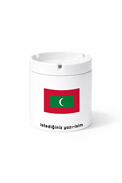 Kirbi Reklam Country Mv Maldives Maldives Flag Flag Double Sided Printed Porc...