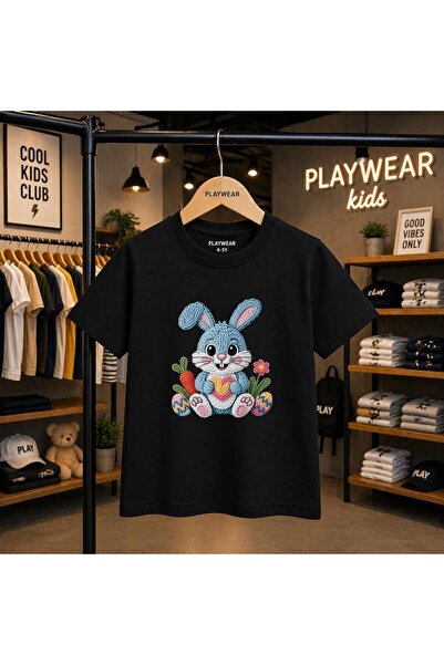 playwear Tricou unisex pentru copii 100% tricotat cu imprimeu morcov, 5 6 -7 ...