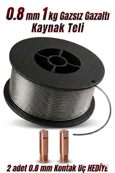 cardpro Gazsız gazaltı kaynak teli 0.8 mm 1 kg (2 adet uç Hediye)