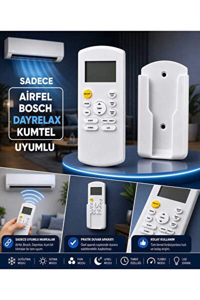 Unico Bosch Airfel Dayrelax kumtel Klima Kumandası