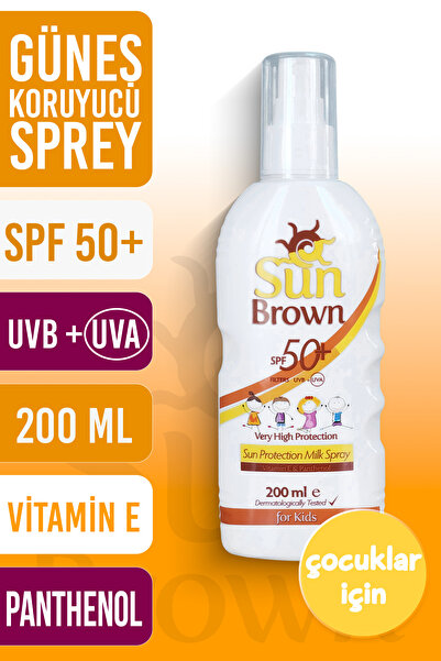 DORSY Spf 50 Çocuklar Için Hassas Güneş Koruyucu Vücut Spreyi 200ml
