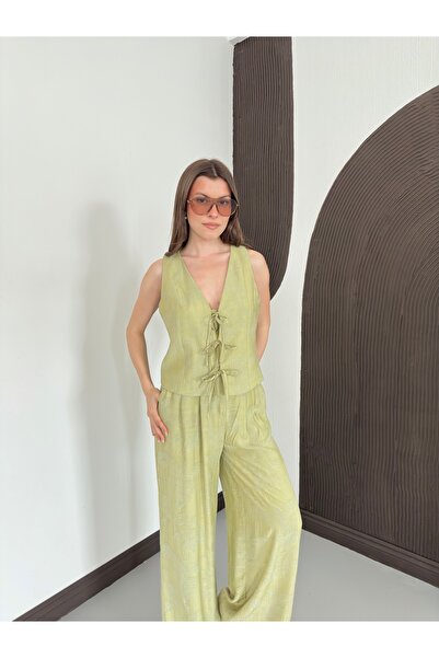Ekim Store Strapped Drawstring Tied Double Set