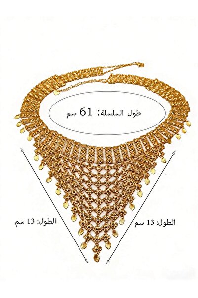SAMGE Traditional Indian Choker Necklace with Geometric Pendant & Tassel Details, Layered Waterfall Design Statement Bridal Jewelry for Women, Ethnic Wedding & Party Wear Necklace