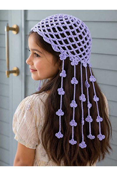 örgü Yazlık Çocuk Bandana - Aksesuar