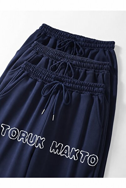 TORUK MAKTO 3 قطع من بنطلونات رياضية عادية للجنسين باللون الأزرق الداكن