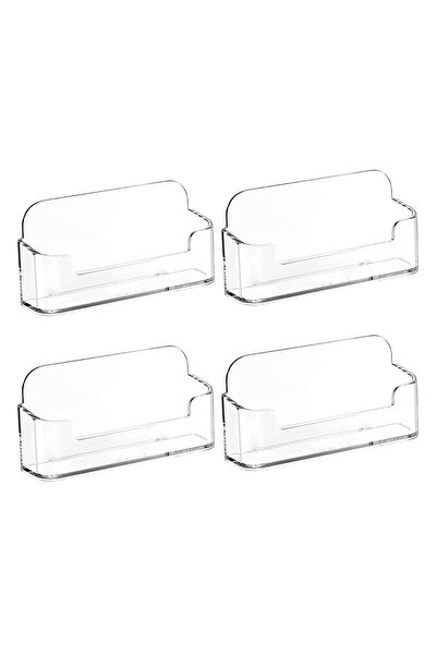 Choice 4pcs desktop acrylic business card holder, transparent plastic busines...