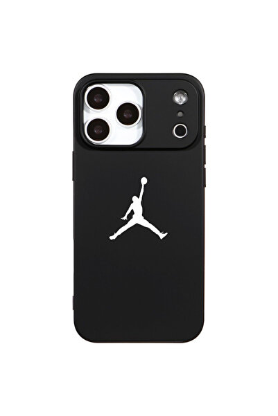 Casen iPhone 17 Pro Max Siyah Lansman Renkli Silikon Premium Basketbol Kılıf