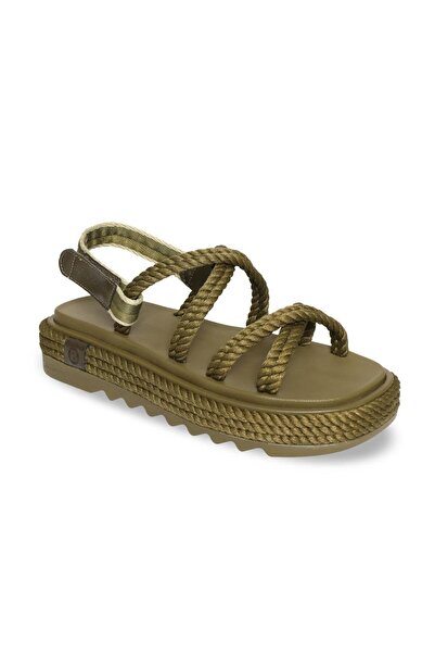 Bohonomad Tahiti Mid Platform Women's Sandals - Khaki