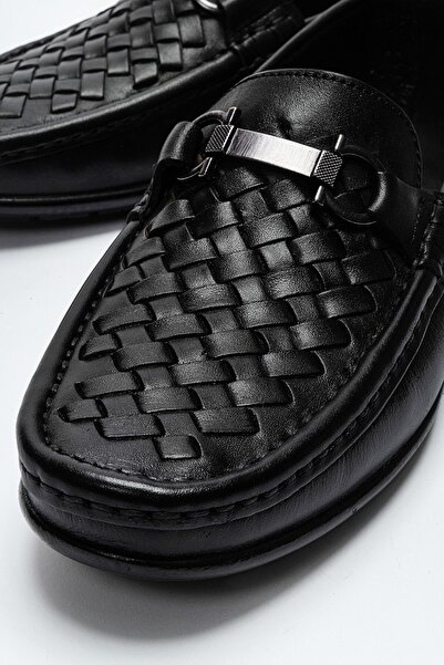 maximoda Pantofi pentru bărbați din piele naturală, fără șireturi, casual, di...