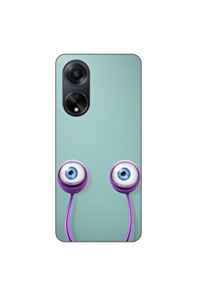 OEM Калъф, съвместим с Oppo A98 5G, силиконов гел TPU, с шарка  "Очи на охлюв "