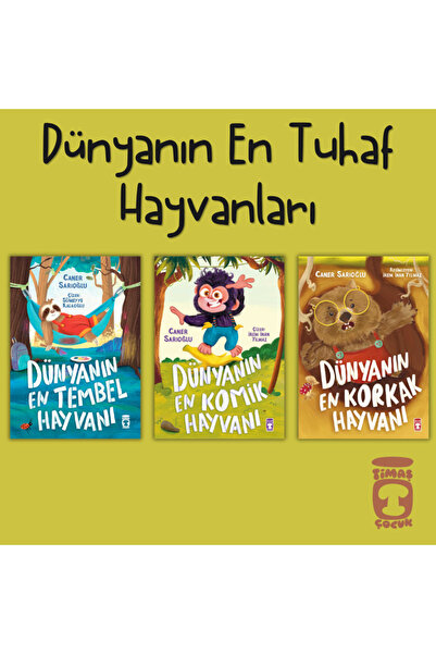 Timaş Çocuk Dünyanın En Tuhaf Hayvanları 1. Sınıf Okuma Seti - +7 Yaş - Caner...