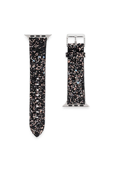 northcity n 38mm Starry Stone Strap Black Wristwatch - Stylish and Modern Design