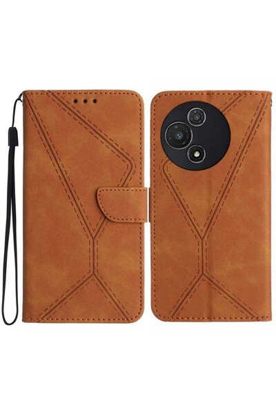 sscase Stitching Embossed Θήκη Πορτοφόλι Brown (TCL 60R 5G)