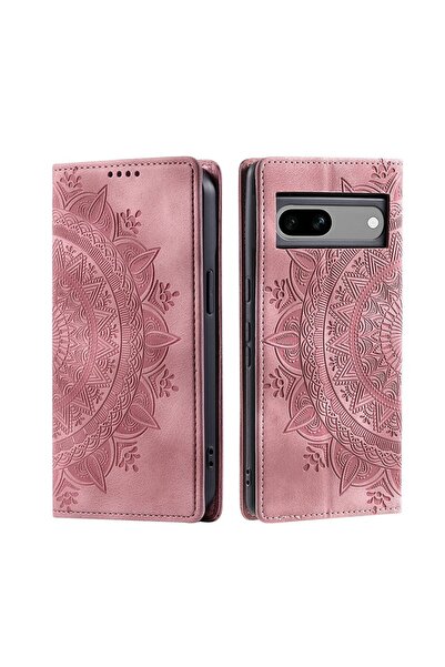 sscase Mandala Flower Θήκη Βιβλίο Rose Gold (Google Pixel 8a 5G)