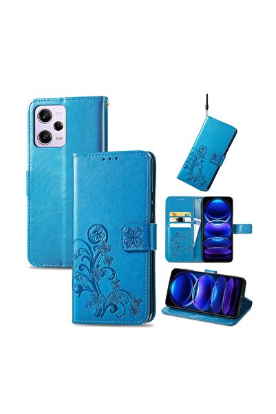 sscase Four-leaf Θήκη Πορτοφόλι Blue (Xiaomi Redmi Note 12 5G/Poco X5 5G)