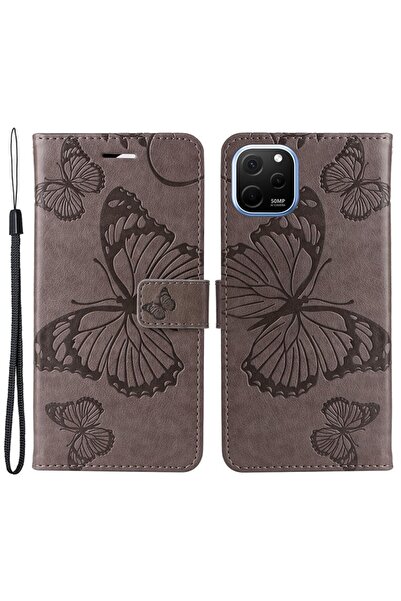 sscase Butterfly Θήκη Πορτοφόλι Grey (Huawei Nova Y61)