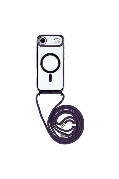sscase Electroplated MagSafe Θήκη Σιλικόνης με Λουράκι Purple (Apple iPhone Air)