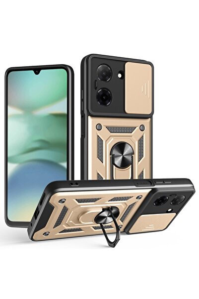 sscase Sliding Camera Σκληρή Θήκη με Δαχτυλίδι Gold (Xiaomi Redmi A5 4G/Poco ...