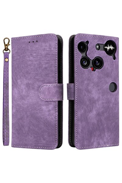 sscase Brush Magnetic Θήκη Πορτοφόλι Purple (Nothing Phone (3))