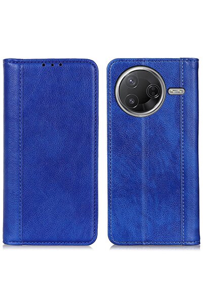 sscase Split Leather Θήκη Βιβλίο Blue (Xiaomi Poco F7 Pro 5G)
