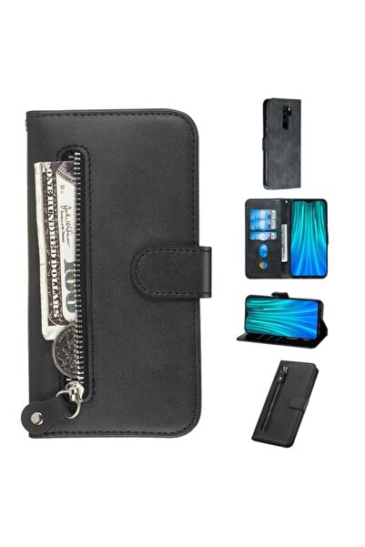 sscase Zipper Θήκη Πορτοφόλι Black (Xiaomi Redmi Note 8 Pro)
