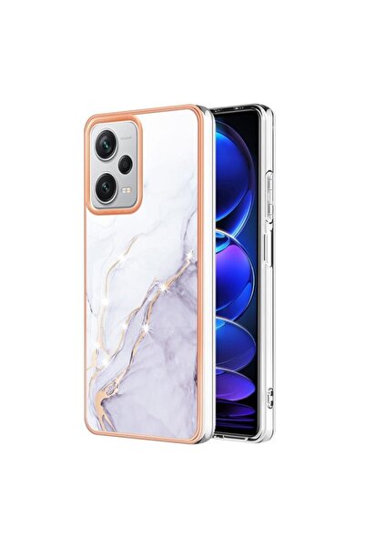 sscase Electroplating Marble Σκληρή Θήκη White (Xiaomi Redmi Note 12 Pro Plus)
