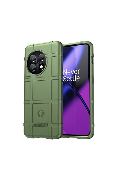 sscase Grid Design Σκληρή Θήκη Σιλικόνης Green (OnePlus 11 5G)