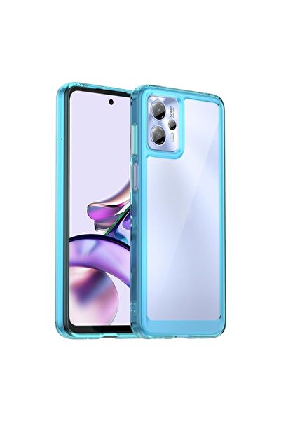 sscase Colorful Series Θήκη Σιλικόνης Transparent Blue (Motorola Moto G13 / G23)