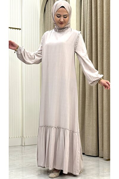 ESRANUR 100% Cotton Viscose Tesettür Star Dress