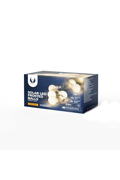 OEM Ghirlanda Luminoasa Solara Led, pentru Exterior, 6,5m, 30 Bile, Lumina Calda