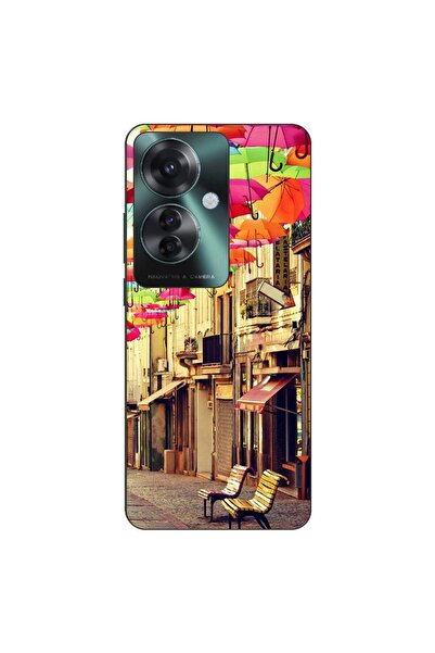 OEM Θήκη συμβατή με Oppo Reno11 F 5G Σιλικόνης TPU με σχέδιο πολύχρωμων ομπρε...