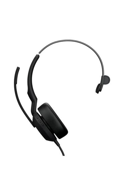 Jabra Căști Mono Call Center Evolve2 50 MS, USB-C/A, Microfon, Negru