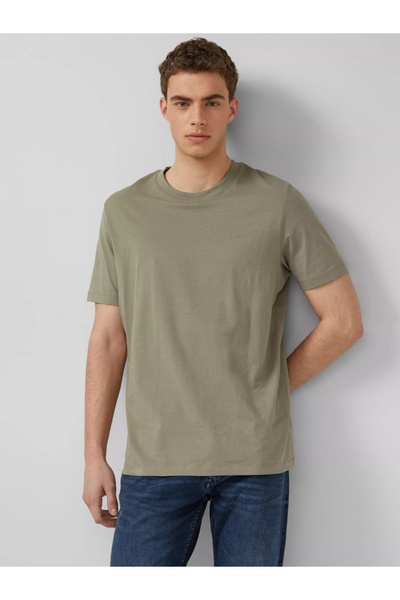 s.Oliver Ανδρικό Βαμβακερό T-Shirt, Στρογγυλή Λαιμόκοψη, Κανονική Εφαρμογή, Λ...