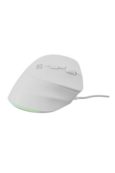 Genesis Mouse Natec Crake 2 Pro Vertical, iluminare RGB, cu fir (Alb)