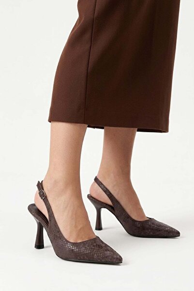 Ayakkabı Fuarı Elit Mst1170Y Women's Classic Heeled Shoes Brown