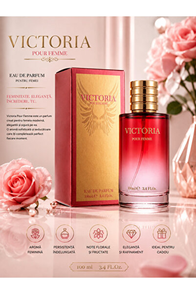 Victoria Parfum Dama 100ML, Aromă Feminină Seducătoare cu Note Florale și Dulci