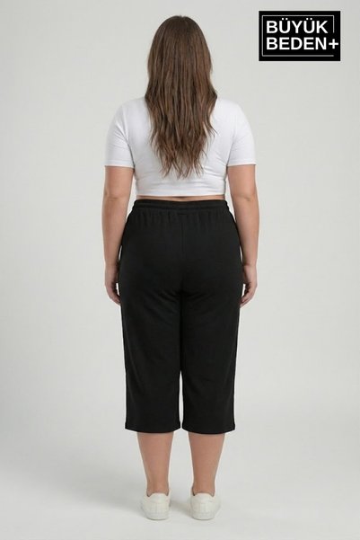 Süperlife شورت نسائي مقاس كبير 3XL-6XL بقصة مريحة تحت الركبة شورت كاجوال-SPR26BSRK591