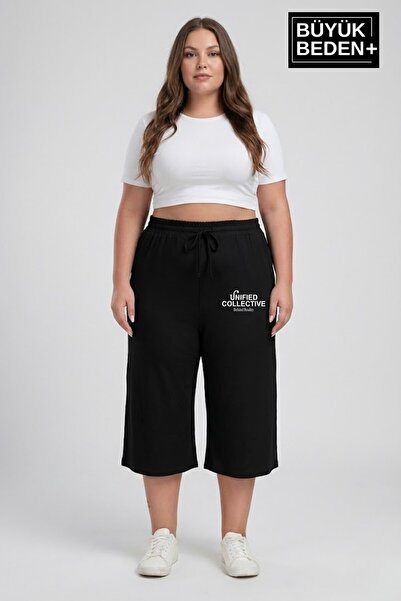 Superlife Women's Plus Size Unified Collective Printed Elastic Waist Wide Leg...