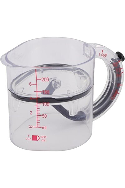 DAMUR Cana de măsurare reglabilă, cu mâner, din ABS și silicon, 250 ml, trans...