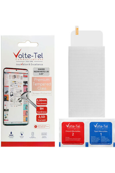 Other Volte-Tel Πλήρης Κόλλα Πλήρους Κάλυψης Σκληρυμένο Γυαλί (Redmi Note 5) ...