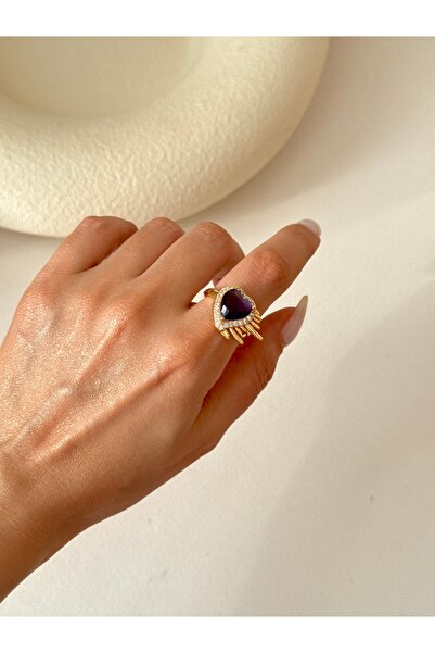 YOUES JEWELRY ÇELİK VIP KADIN TAŞLI YÜZÜK