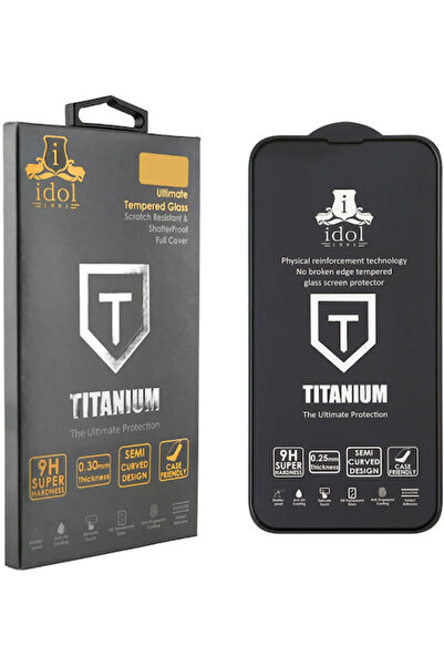 Other Idol 1991 9H Titanium Semi Curved 0.25mm Full Glue Full Face Tempered G...