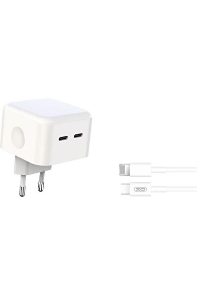 Xo Φορτιστής και Καλώδιο Lightning 35W Power Delivery Λευκό (L102)