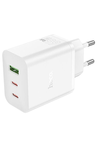 hoco. Φορτιστής Hoco Χωρίς Καλώδιο με Θύρα USB-A και 2 Θύρες USB-C 65W Λευκό ...