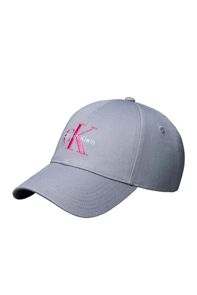 Calvin Klein Gri Kadın Şapka MONOLOGO EMBROIDERY BASEBALL HAT