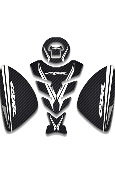 Rebon MotoDesign HONDA CBR 125-250 UYUMLU TANK PAD SET KARBON BEYAZ
