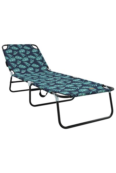 vidaxl Șezlong pliabil Multicolour 188 x 57 x 86,5 cm Poliester